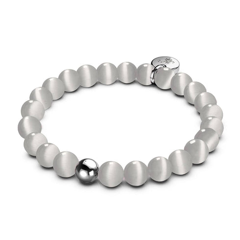 Tempête de velours | Argent sterling 925 | Bracelet en verre du Cheshire